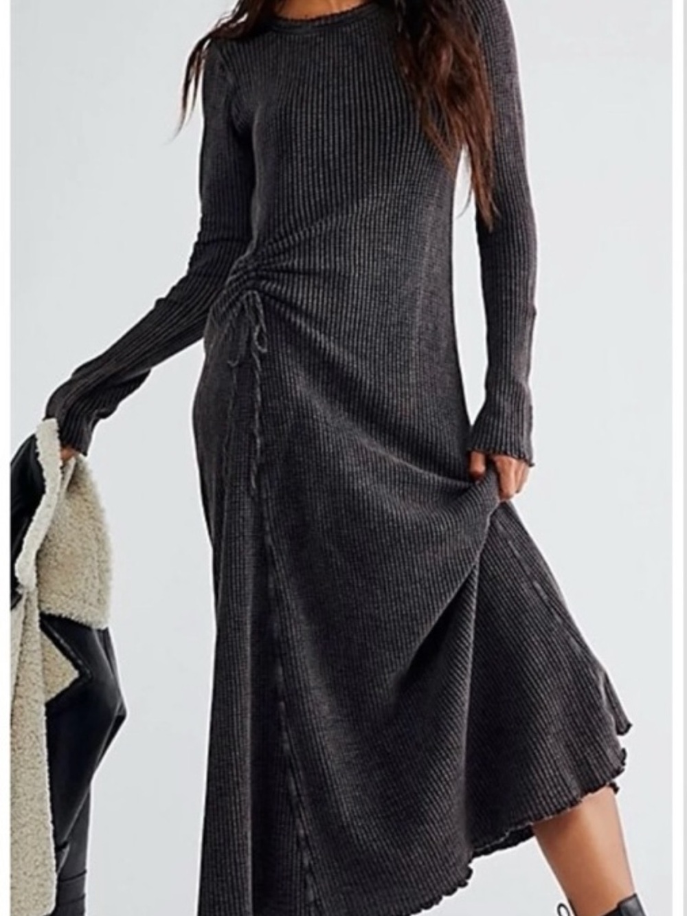 Free People Natasha Long Thermal Dress